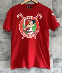 希少 広島東洋カープ 新日本プロレス 内藤哲也 コラボ Tシャツ レッド　赤　Sのサムネイル