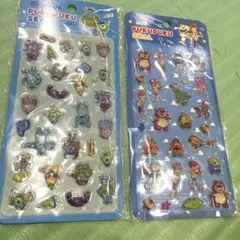 【新品✨】Disney トイストーリー モンスターズインク ぷくぷくシール 2枚