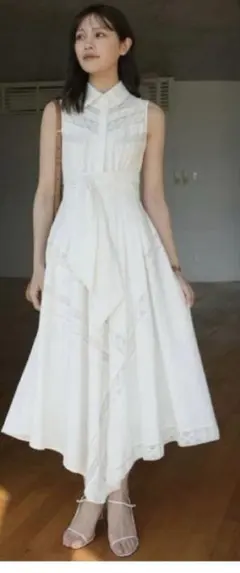 laubeblanc Asymmetric Lace Panel Dress - メルカリ