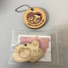 【新品未開封】JAL マタニティマーク 妊婦 木製 キーホルダー ノベルティ