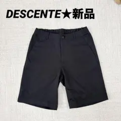 美品 デサントゴルフ 夏 近年 ストレッチ素材ゴルフパンツ LL ブラック