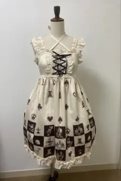 Angelic Pretty British Bearジャンスカ アイボリー - メルカリ
