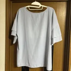 更にお値下げ SHEIN CURVE 半袖ブラウス ライトブルー 3XL