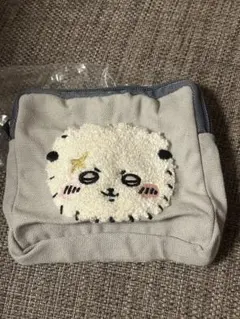 ちいかわ　もこもこポーチ　ラッコ