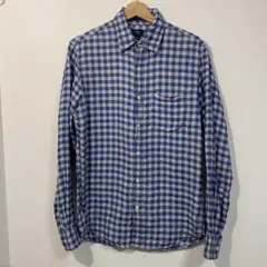 海外企画 J.Crew ジェイクルー チェック柄 長袖シャツ リネン 麻