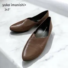 l*s様 美品 yuko imanishi+ フラットシューズ （24） レザー