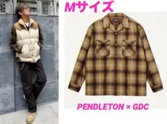 キムタク着　GDC ペンドルトン PENDLETON チェックシャツ　ベージュM