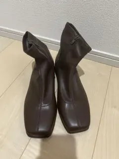 GU ウルトラストレッチローヒールブーツ Lサイズ ダークブラウン