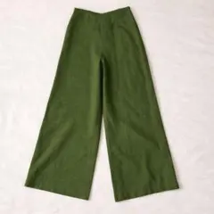Sybilla グリーン ワイドパンツ レディースS 上品　春夏秋のサムネイル