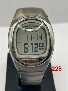 CASIO カシオ 人気のスクエアデザイン時計 デジタル腕時計 訳あり品 実働品