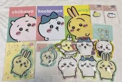 ちいかわ　クリアファイル　ダイカットジッパー袋　クリップ　セリア　まとめ売り