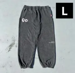 L　90 Logo Assort Sweat Pants　ブラック　9090