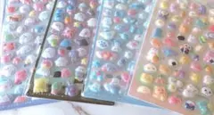 ３Ｄ立体 カラフルキャラクターシール4シートセット ぷくぷく