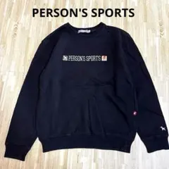 PERSON'S SPORTS ブラック トレーナー スウェット 犬刺繍✨Mのサムネイル