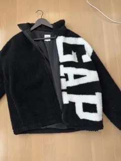 GAP ボアジャケット フリース ブラック ホワイト