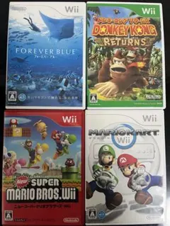 Wii ソフト Newスーパーマリオブラザーズ マリオカート フォーエバーブルー