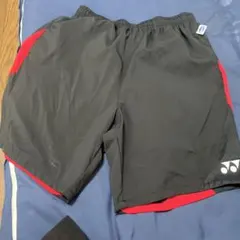 YONEX バドミントン パンツ Sサイズ 黒赤