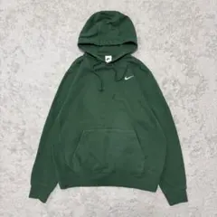 NIKE フーディ プルオーバー パーカー M グリーン ロゴ CF12