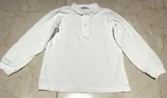 ファミリア　familiar 長袖ポロシャツ 110 ホワイト　美品お受験