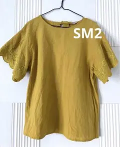 SM2/サマンサモスモス　カットソー　袖レース　刺繍