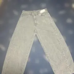 GU グレー バレルレングスジーンズ 34新品未使用タグ付き人気