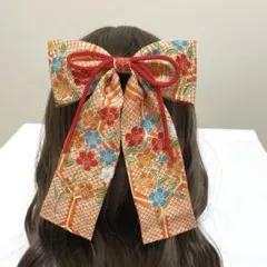 和風　髪飾り　バレッタ 花柄　卒業式　はいからさん
