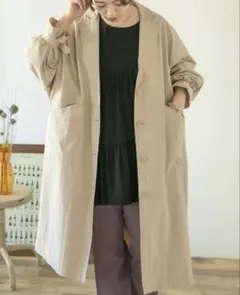 アーバンリサーチ　アイテムズ　スプリングコート　トレンチコート　ゆったり　大きめ