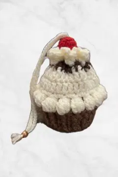 カップケーキ型巾着　ハンドメイド　編み物　巾着