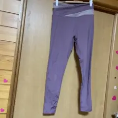 パープル ヨガパンツ XL ウエストグレー