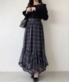 新品！apres jour アシメチュールスカート