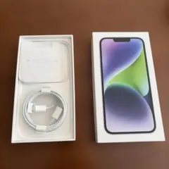本体なし空箱iPhone 14 と充電ケーブル　ピン付き