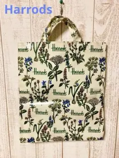 ハロッズ　Harrods フラワーパターン トートバッグ