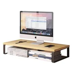 黒 モニター台 50x20x8cm 新品未開封 hqa80983A1-yx