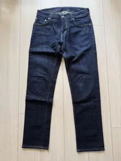 lideal リデアル　ダークブルー　テーパードデニム　30 pose