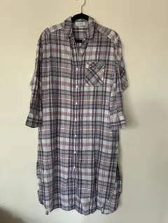ベイクルーズ　チェック柄ロングシャツJOURNAL STANDARD