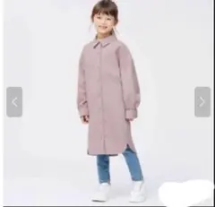 美品　GU★150 コーデュロイシャツワンピース