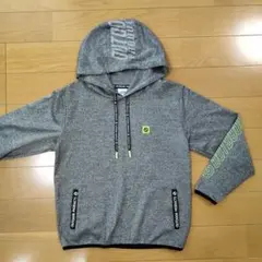 アウトドア　フード付きパーカー　 150 グレー　美品