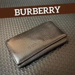 BURBERRY/バーバリー☆5連☆ブラウンレザー☆キーケース☆ノバチェック