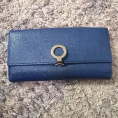 ブルガリ 長財布 折り財布 ロゴサークル ロゴクリップ バイカラー