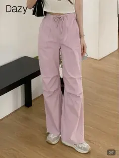 【完売】SHEIN Dazyピンク ワークパンツ・カーゴパンツ