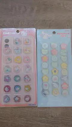 新品未使用サンリオおはじきシールキティ＆シナモロール