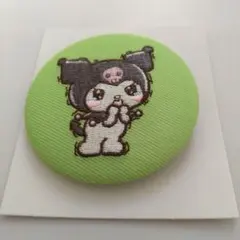 SANRIO サンリオ 刺繍缶バッチ　 アイヅチ　 クロミ