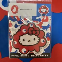 【完売品】ミャクミャク　コラボ　サンリオ　ハローキティ　アパレルステッカー