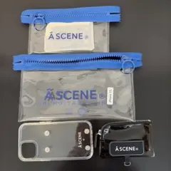 A SCENE iPhone 15用ケースとジッパーケースセット