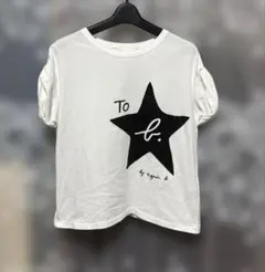 agnès b. 半袖Tシャツ ホワイト 星デザイン