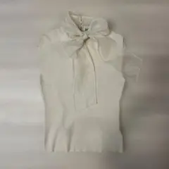 snidel ボウタイニット