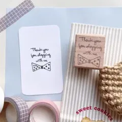 お買い上げ頂きありがとうございました　消しゴムはんこ　スタンプ　stamp