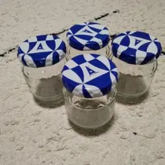 アオハタ ジャムの空き瓶 小型瓶 4個