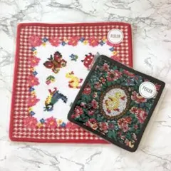 FEILER サニーハイジデイ ハイジアンティーク ハンカチ 2枚セット