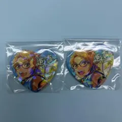 多聞くん今どっち オンリーショップ ホログラムハート型キャラバッジ